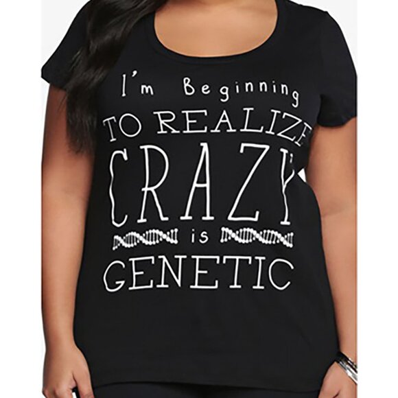 Torrid Orphan Black Collection Crazy Is Genetic Scoop Neck Tee - Picture 1 of 3